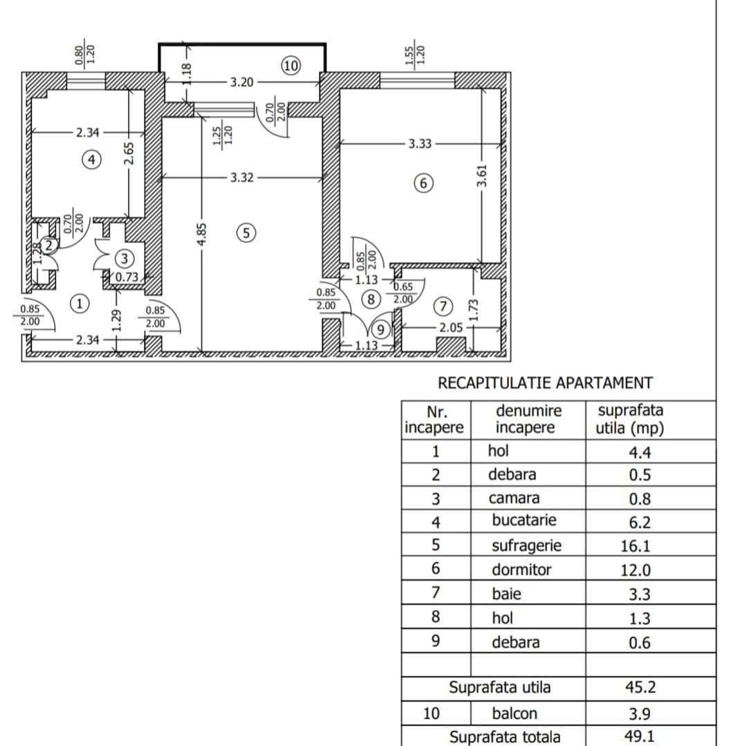 Apartament 2 camere Ploiesti Nord Aleea Romanitei bloc anvelopat