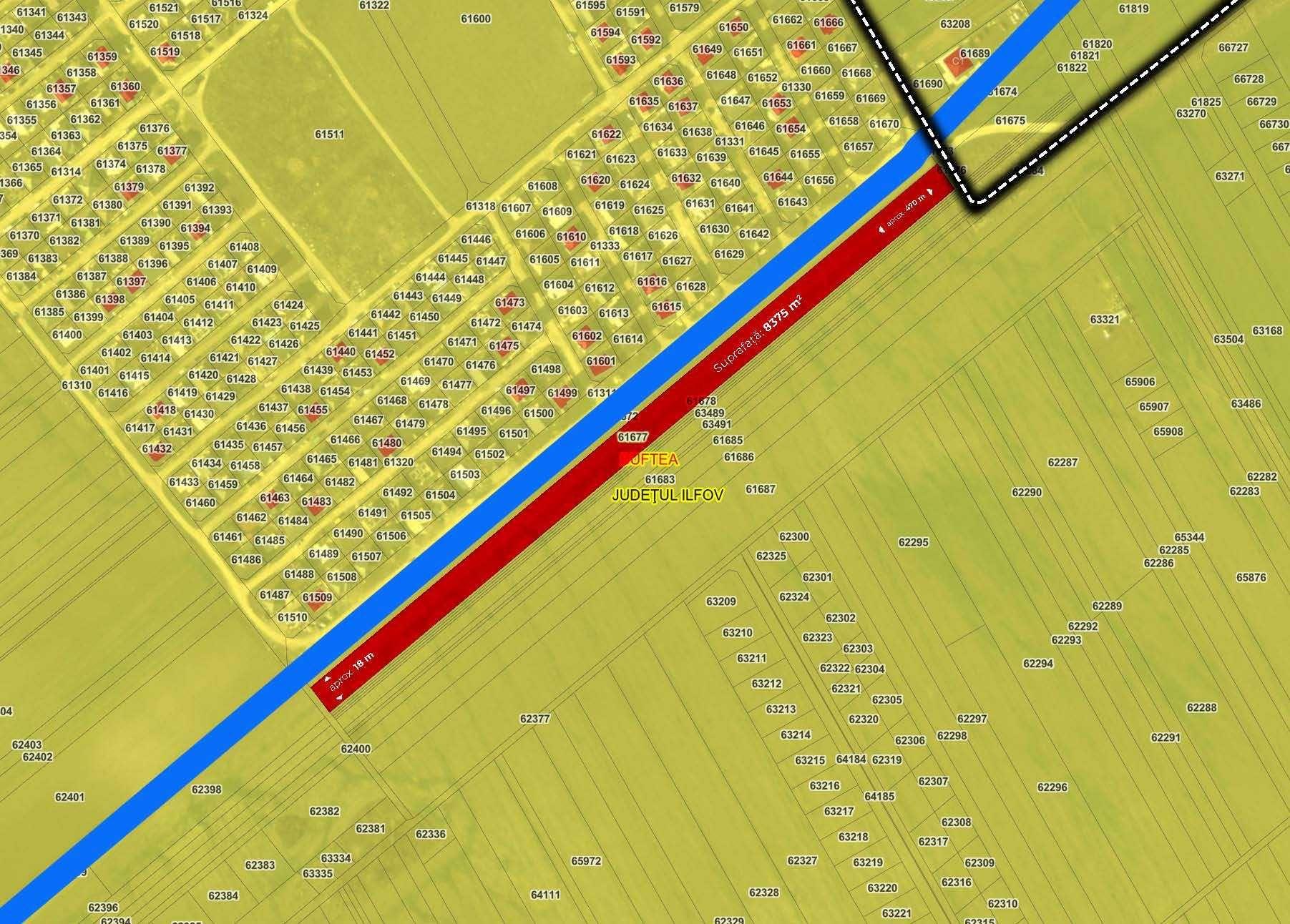Teren intravilan | Buftea - Cartier Tineretului | 8345 mp - imagine 1