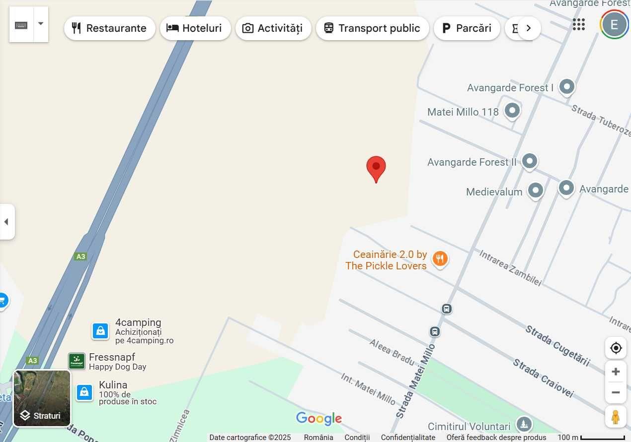 Proprietar, Vand teren Pipera Voluntari, zona Matei Millo.