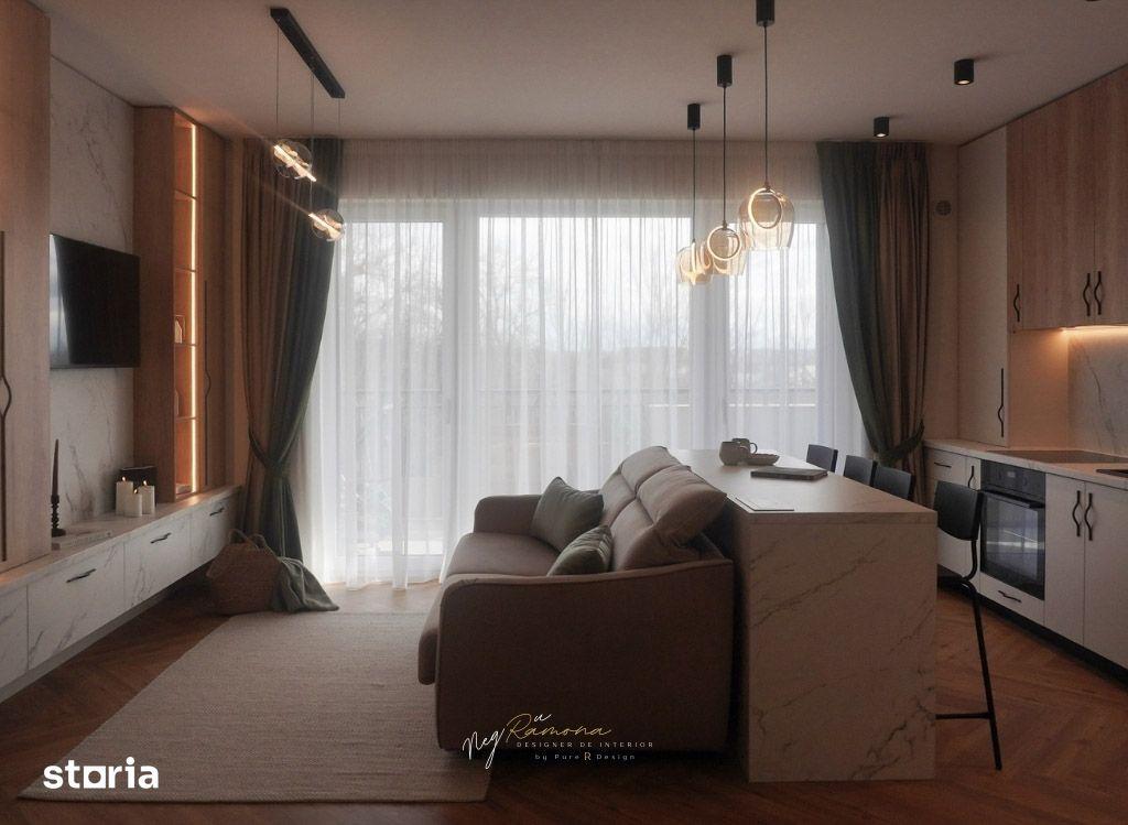 Apartament premium 3 camere, prima închiriere, garaj, balcon