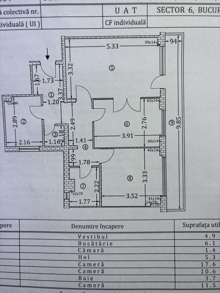 Apartament 3 camere Drumul Taberei sect 6 - imagine 1