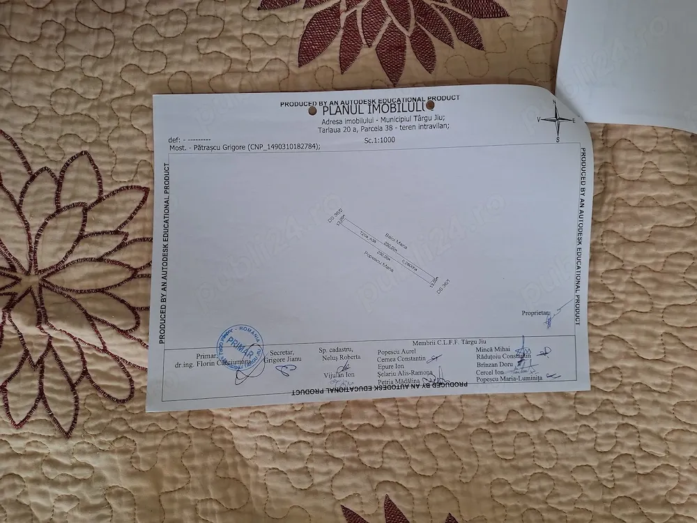 Teren intravilan 2600 mp în zonă în dezvoltare   ideal investiție sau casă