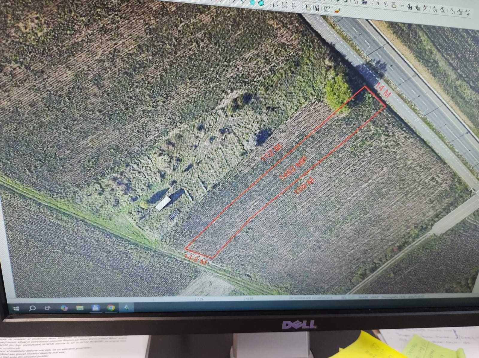 Teren extravilan 1400 mp – PUZ General elaborat de Primaria Oradea, lângă drumul expres