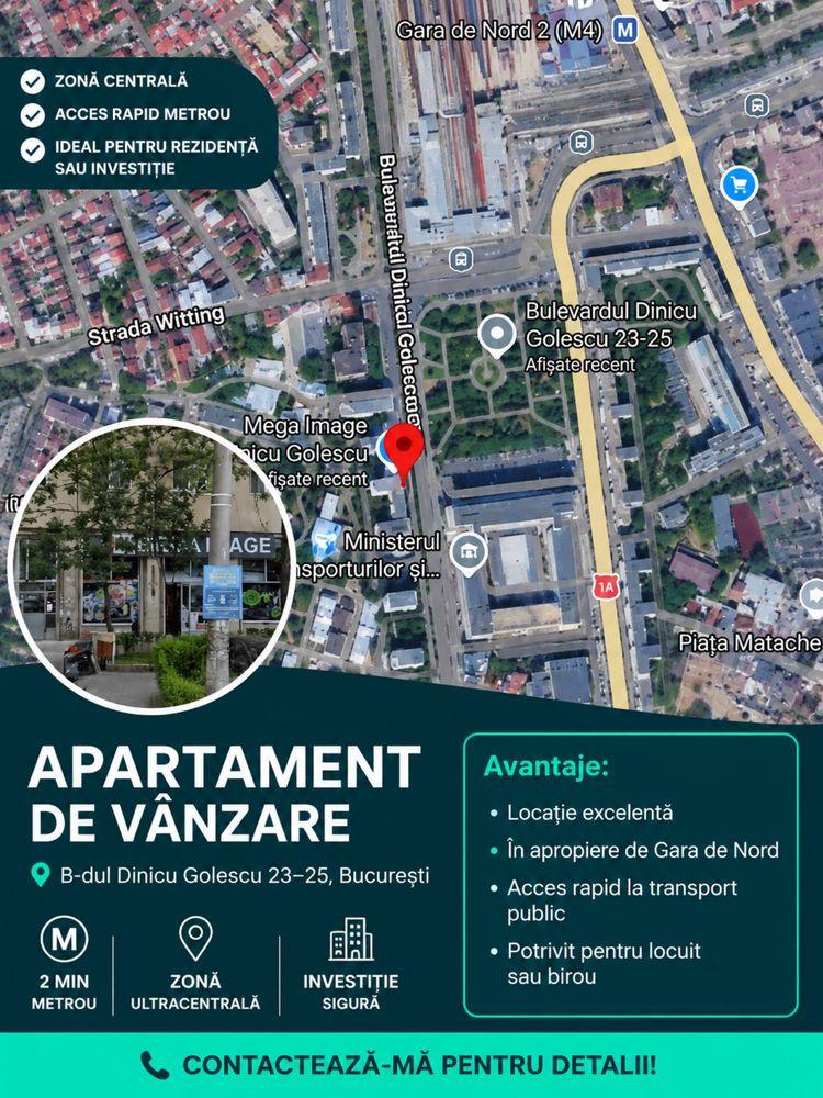 Apartament central Gara de Nord | Ideal Airbnb / Booking | Investiție Profitabilă