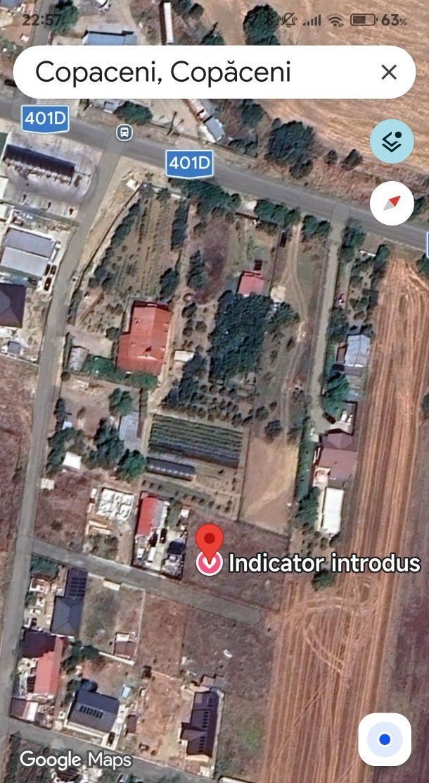 Teren Vidra ,Copăceni, Crețești,