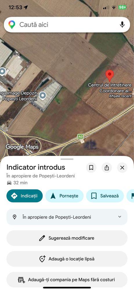 Teren de vanzare  popesti leordeni  ( depozit Mega Image) - imagine 1