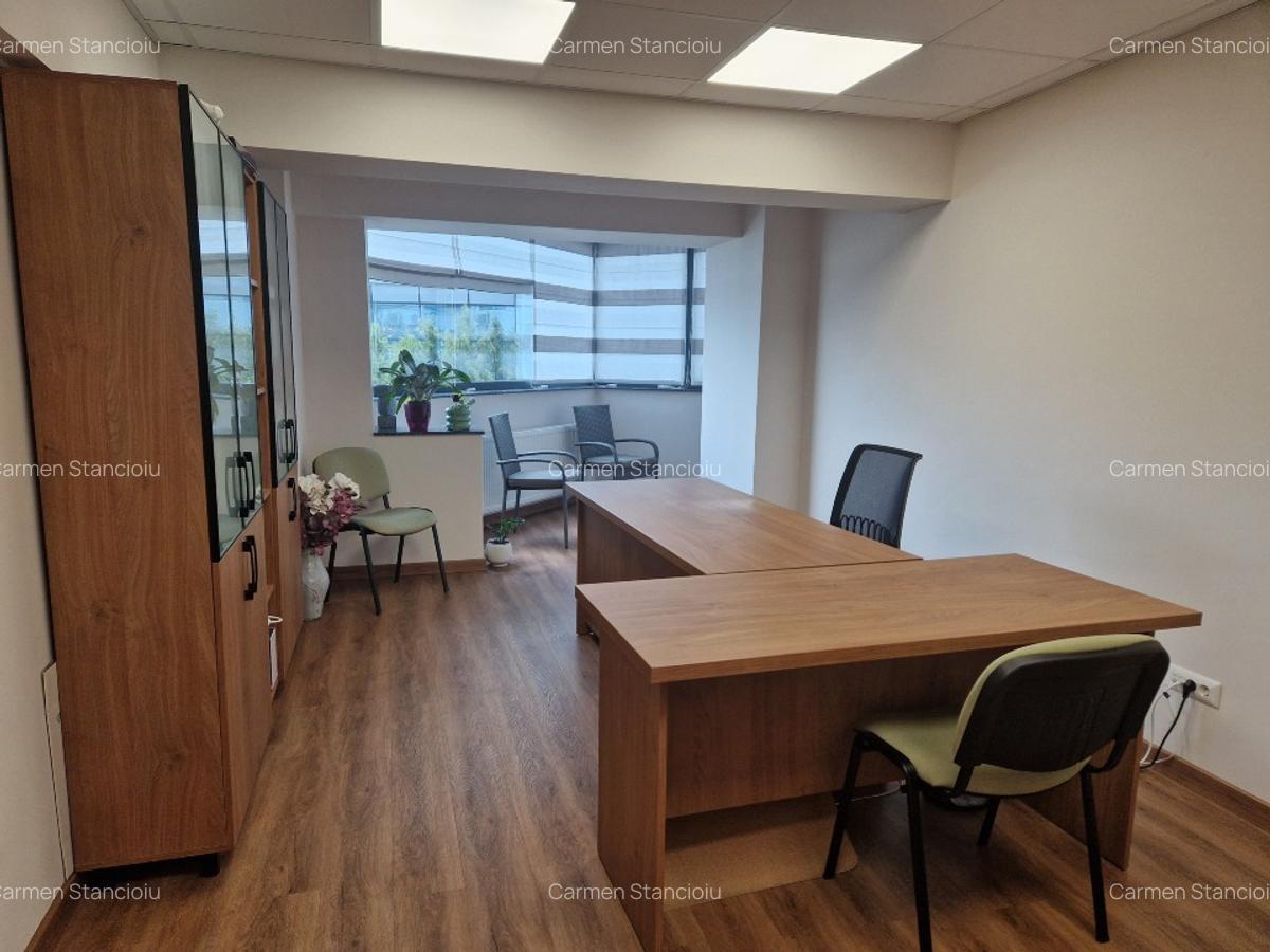 Birou de închiriat, complet mobilat și utilat