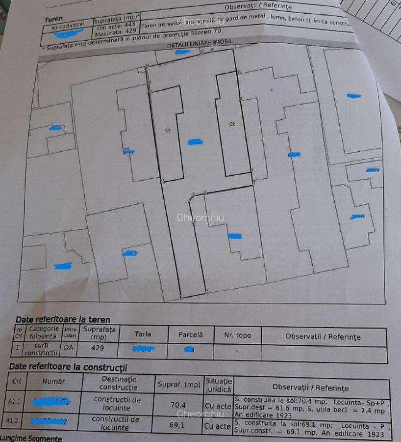 Teren 429 mp central Ploiești – acces auto, ideal casă / investiție