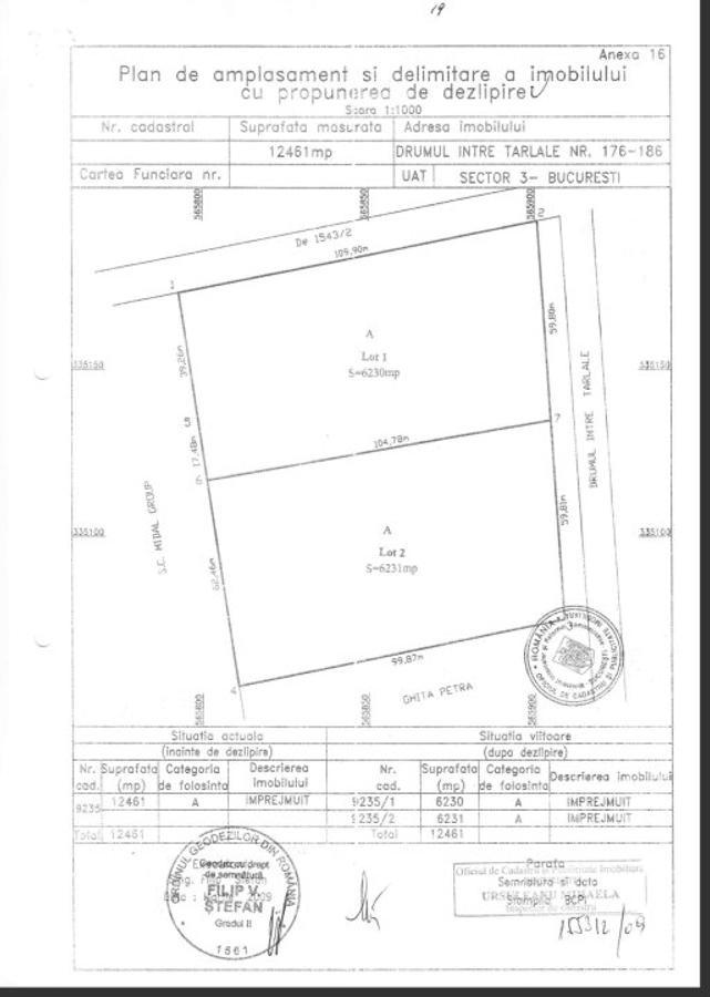 Drumul Intre Tarlale 176-186 Total:12461  mp