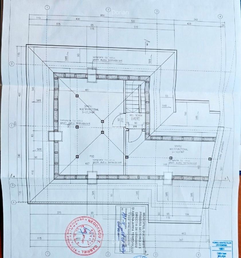 Casa Single Bucuresti, P+2+M, 368 mp, teren 530 mp, 299000 e, Neg.
