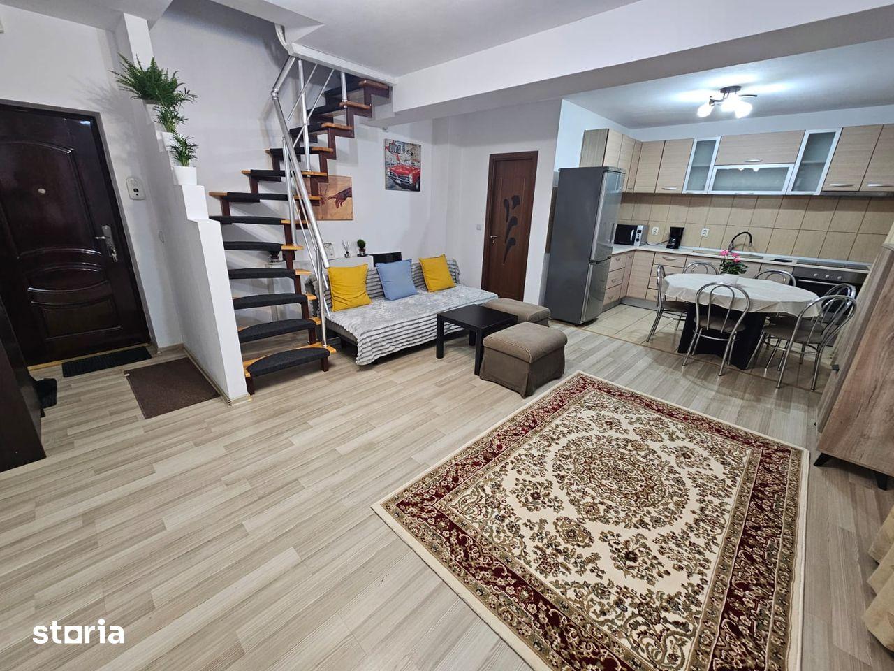 Inchiriere Duplex 90 mp, 3 camere, 2 băi,centrală, ideal WFH,Plumbuita