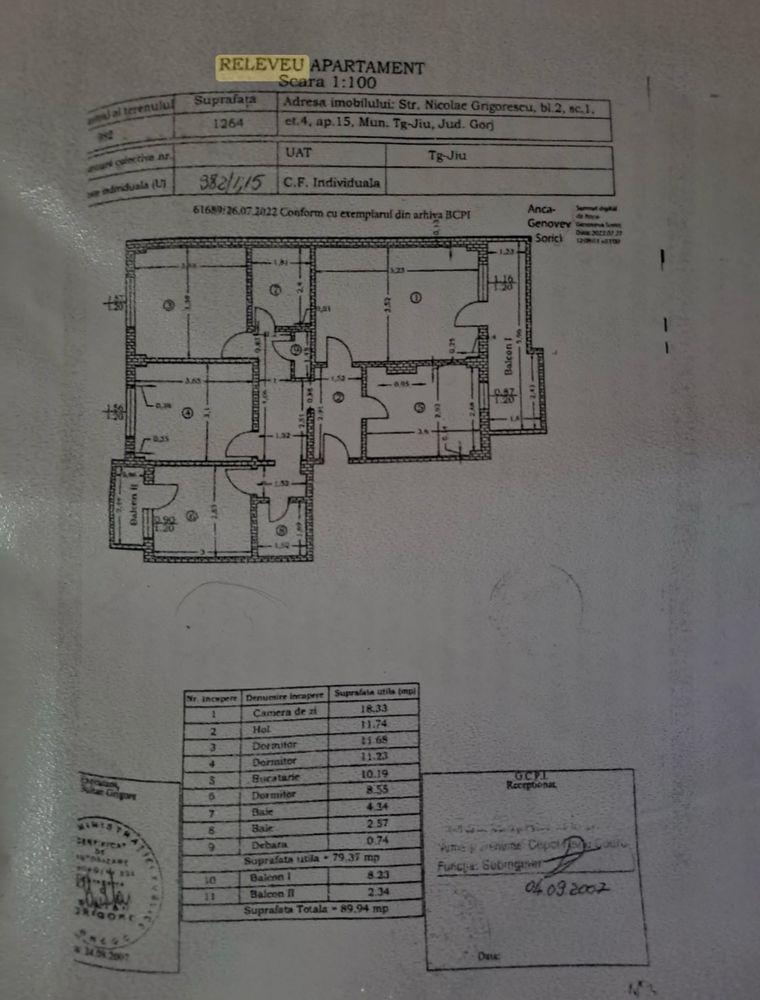 Apartament 4 camere ,,Nou’’