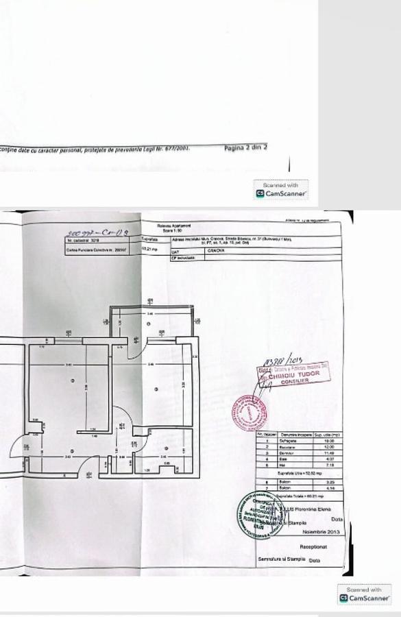 Vand apartament  2 camere