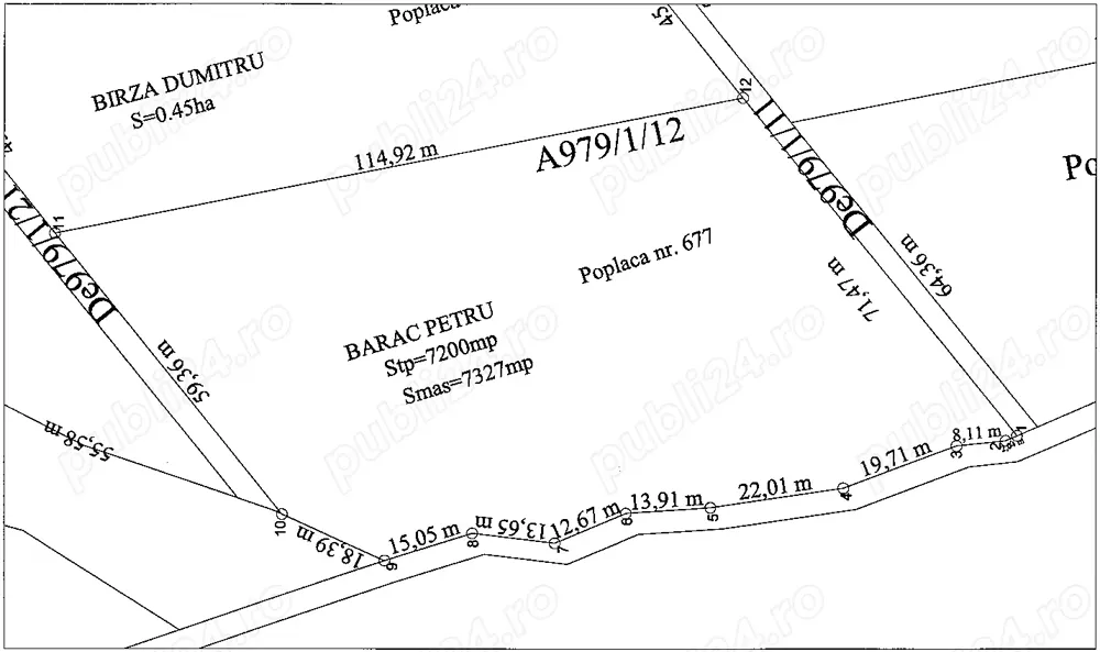 Vand teren extravilan, in Sibiu, Calea Poplacii, 7200 mp - imagine 1