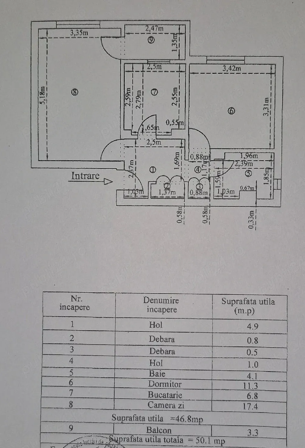 Apartament 2 camere decomandat