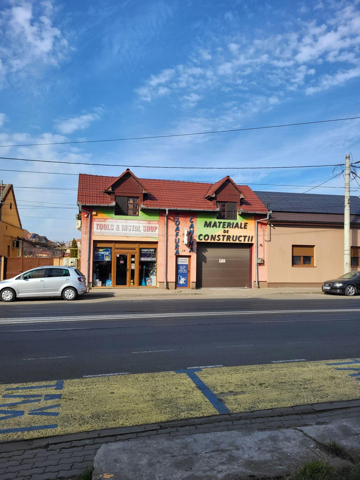 Vand spatiu comercial+spatiu de locuit alfa parneava