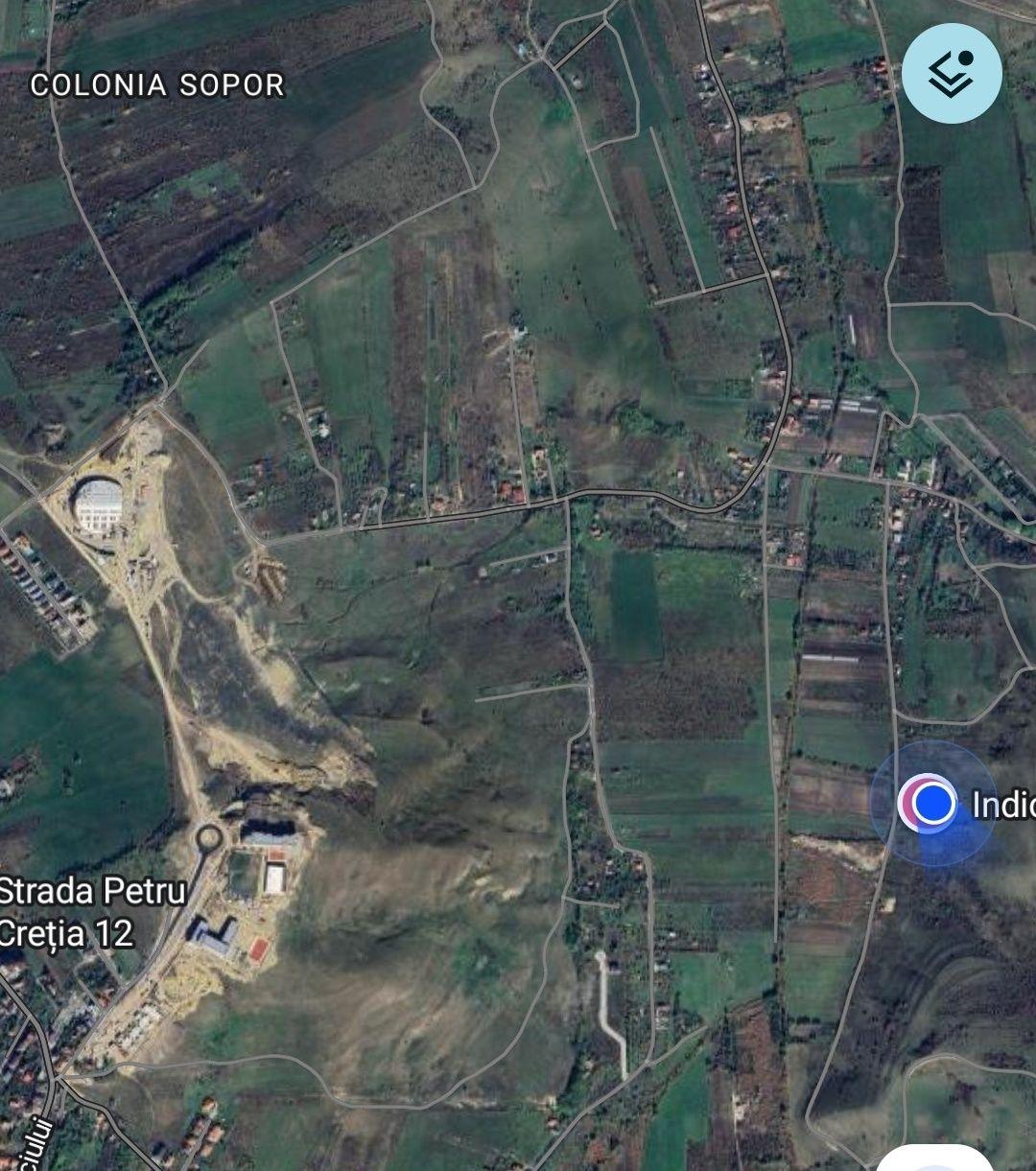 Vand teren intravilan Colonia Sopor 60 € mp , Cluj-Napoca.