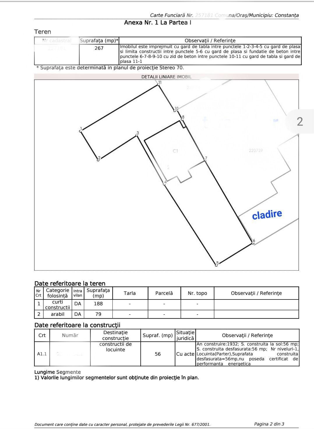 Casa demolabila 267 m2 teren inel 2