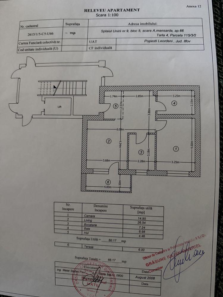 Vand apartament 2 camere
