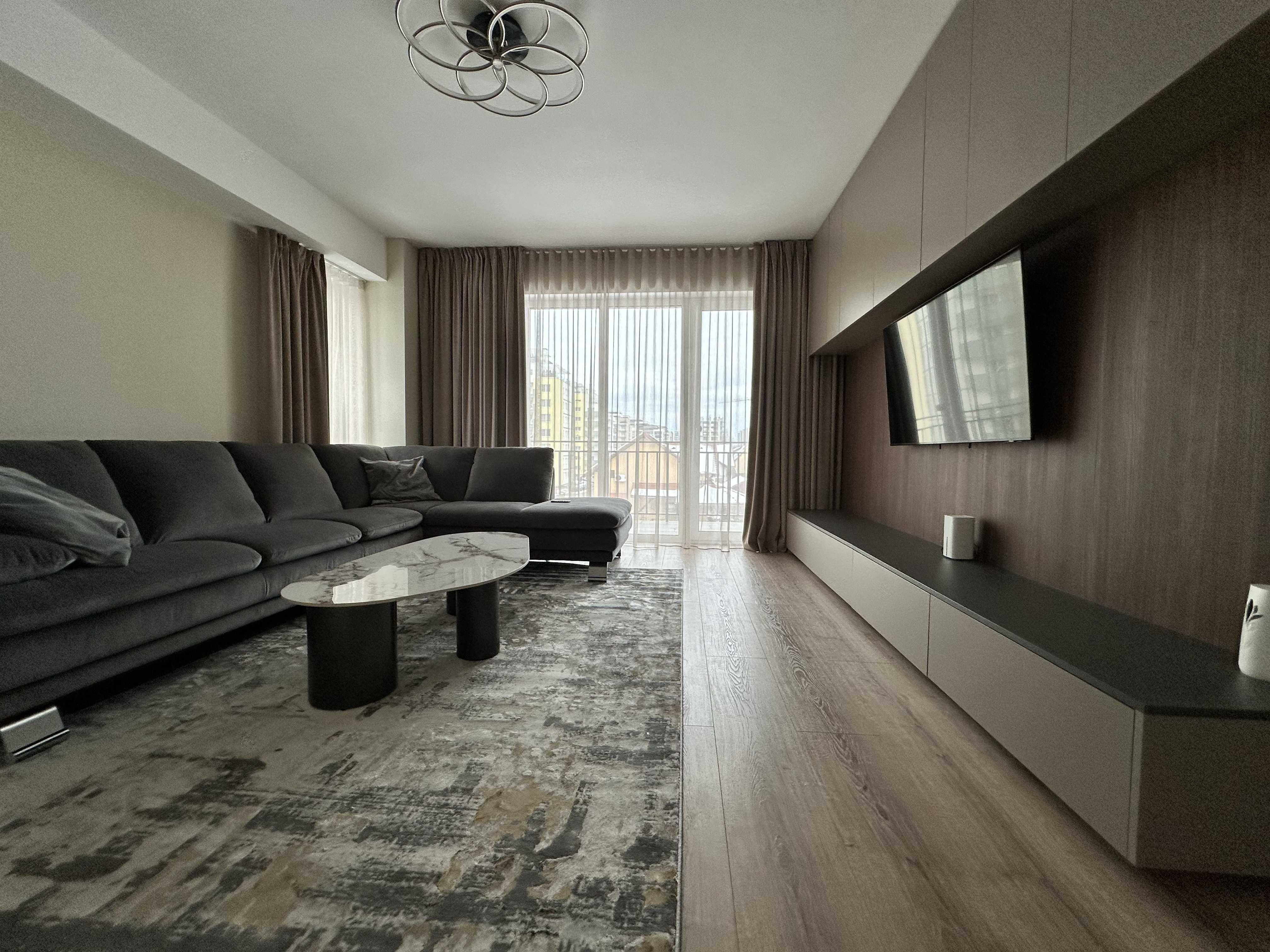 Apartament 3 camere PREMIUM – Tractorul, Brașov | Bloc nou 2024, mobilat & utilat complet de lux
