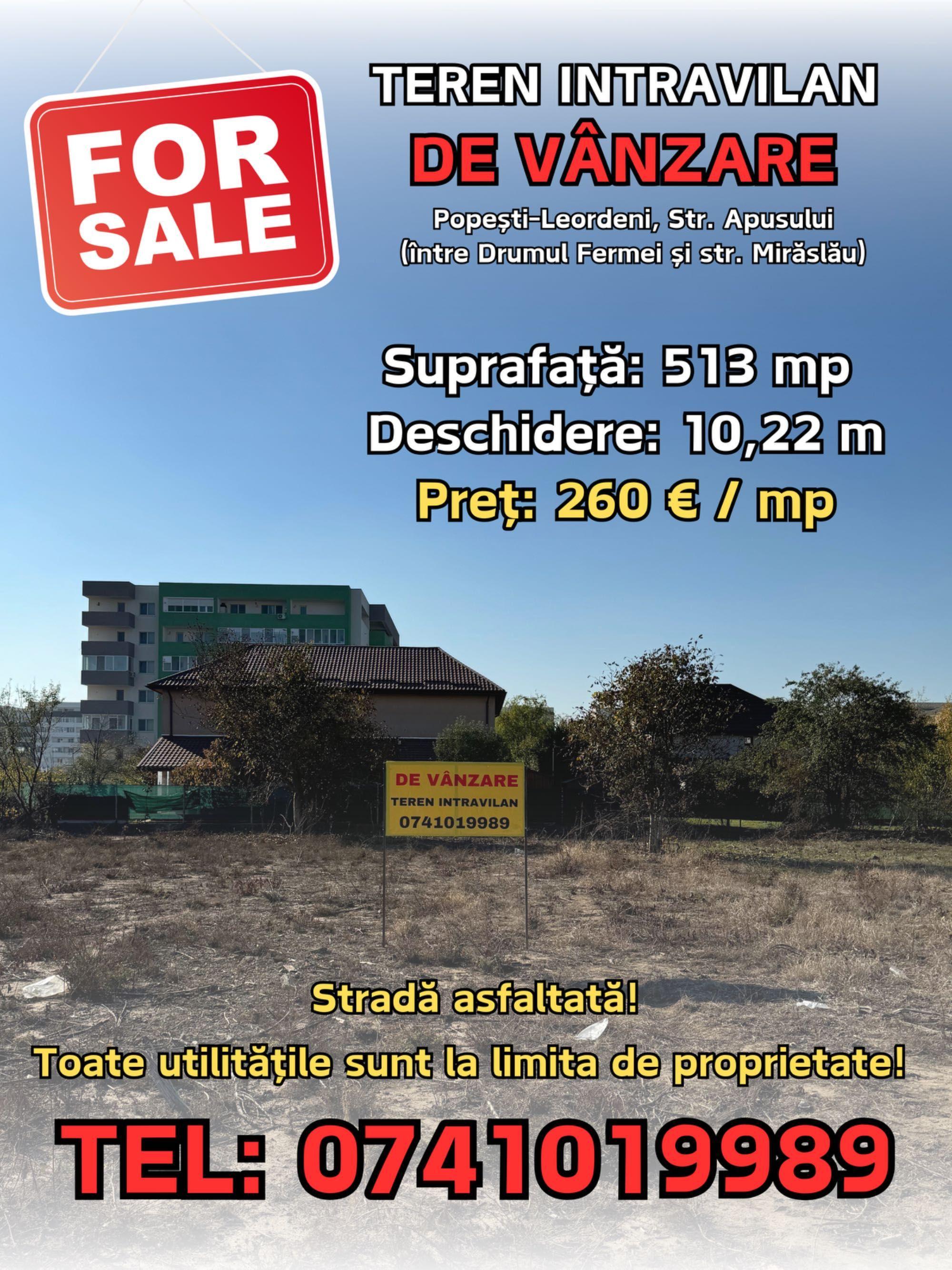 Teren intravilan de vanzare - Popesti-Leordeni - imagine 1