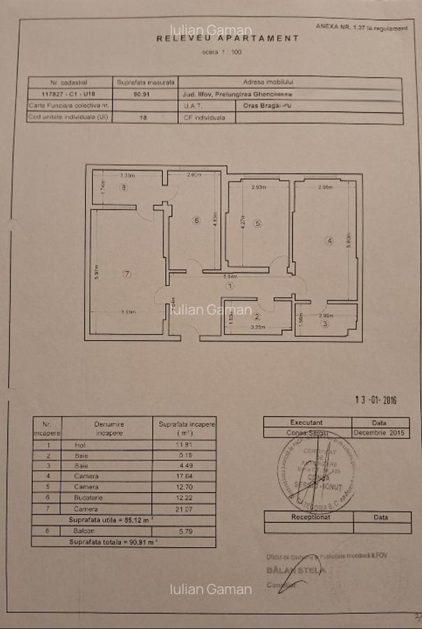 Apt 3 camere Cartierul Latin