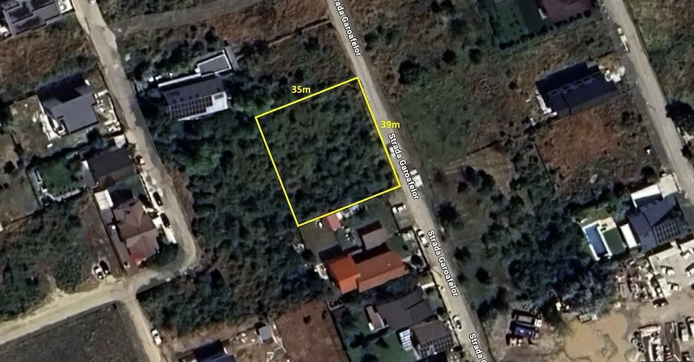 Teren intravilan Mogoșoaia   1365 mp   deschidere 39 m   utilități - imagine 1