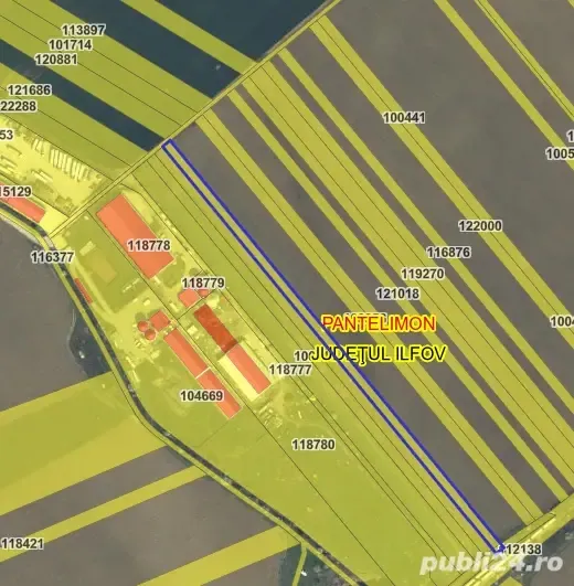 Vând cote-părți teren extravilan în Pantelimon, Ilfov   Tarlaua 24 și Tarlaua 9 2 - imagine 1