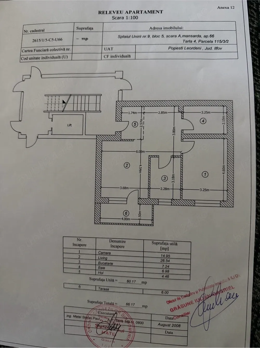 Vand apartament 2 camere
