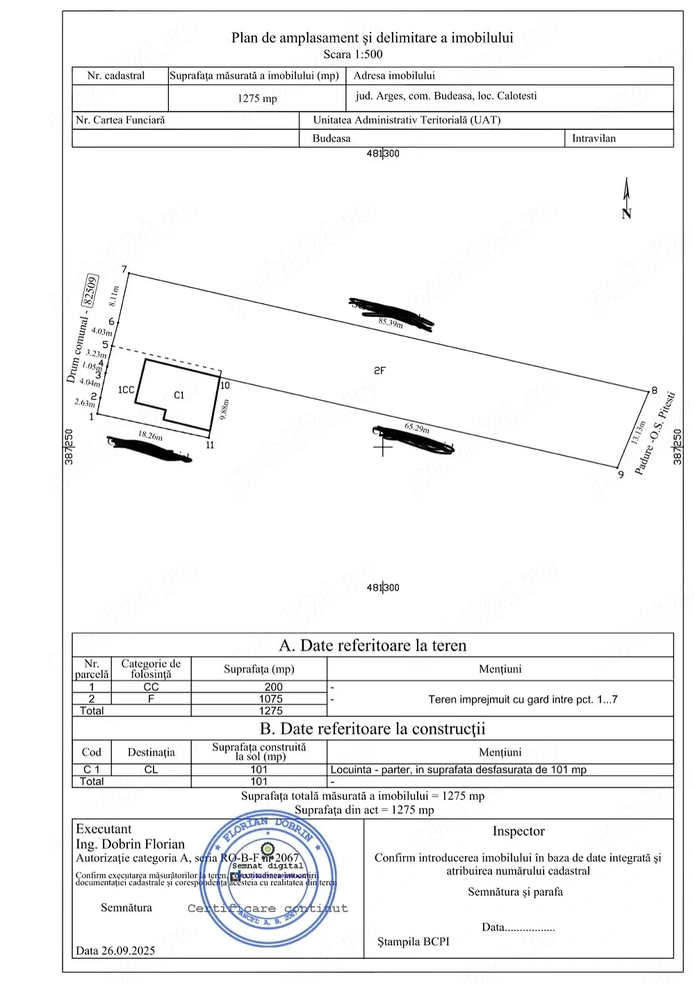 vanzare teren si casa,comuna budeasa apropiere de pitesti - imagine 1