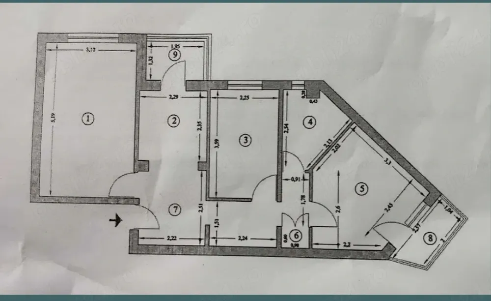 de vanzare apartament cu 3 camere, in Targu Jiu - imagine 1