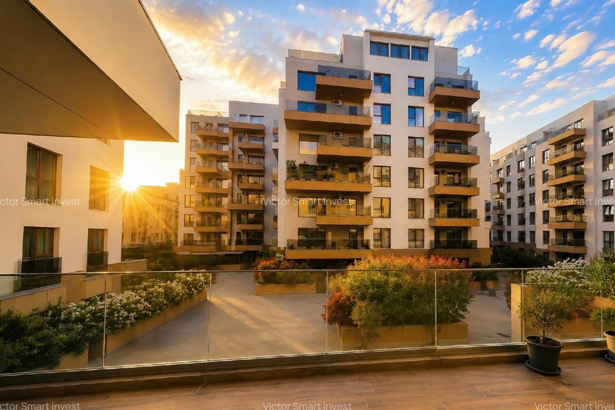 2 Camere Premium în Ambiance Residence Pipera, Mobilat complet, Chiriaș stabil - imagine 1