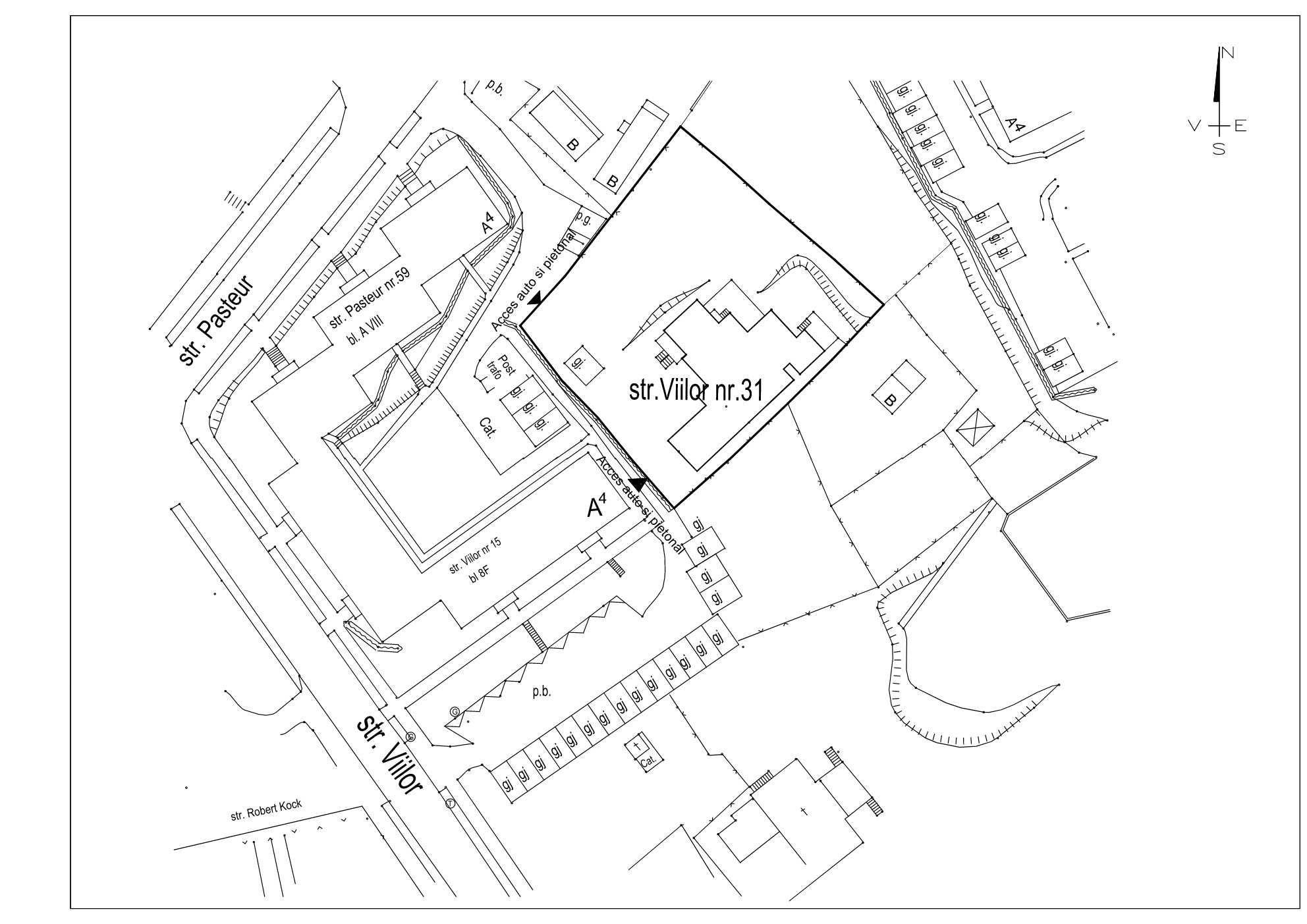 P.F. vind TEREN   1770 mp in cartierul Zorilor cu casa existenta  demolabila.