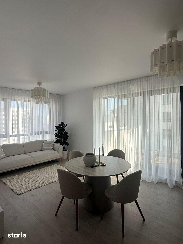 Apartament nou, mobilat si utilat + 2 locuri de parcare in garaj.