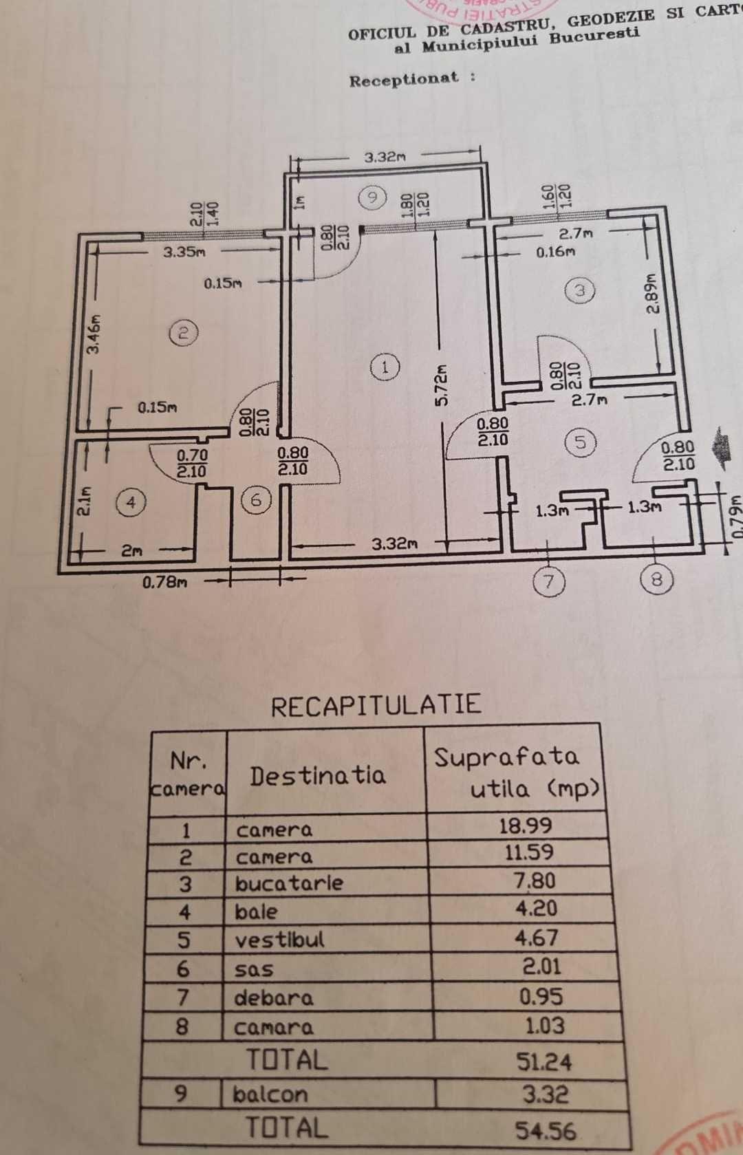 Apartament 2 camere Calea Mosilor