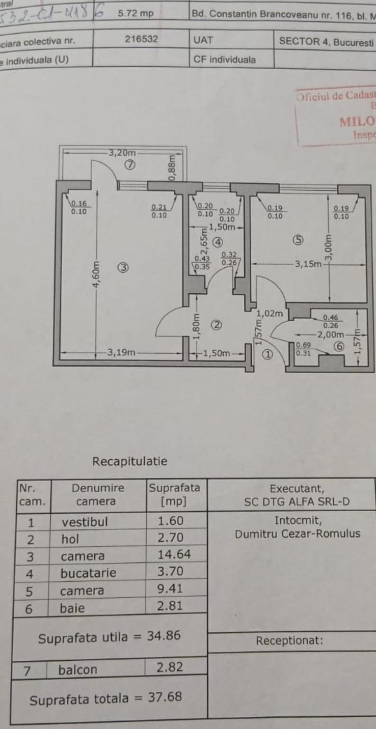 Apartament 2 camere Constantin Brâncoveanu
