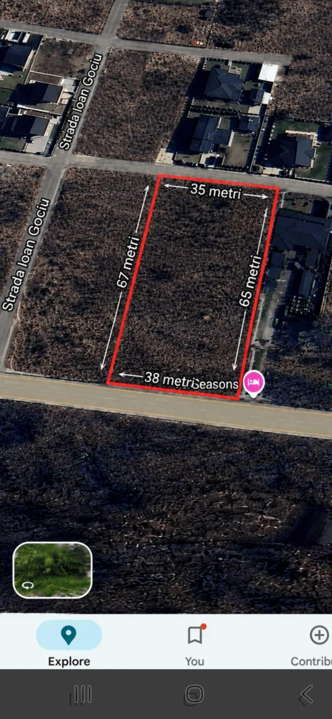 Persoana fizica- Vand teren intravilan 1.950 mp | Deschidere 38 m la drum | Lângă Pensiunea All Seasons