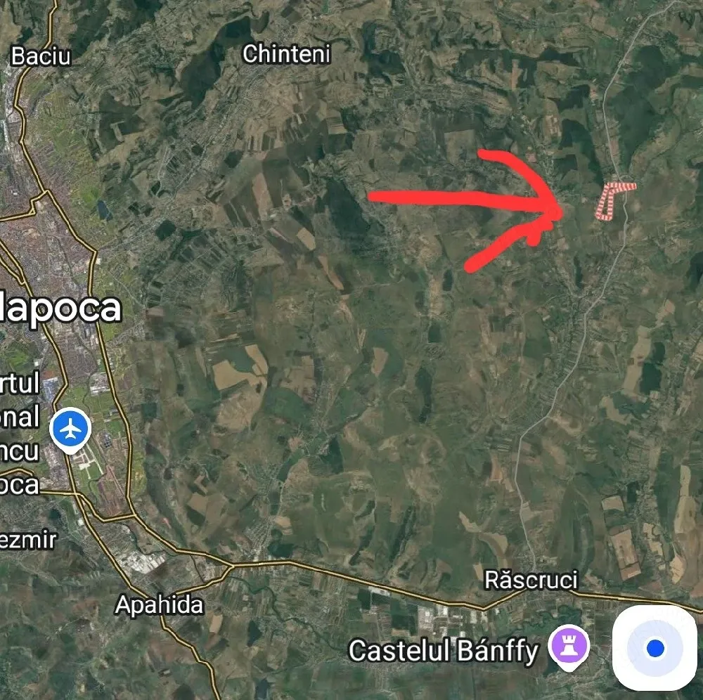 teren extravilan 11600 mp de vanzare Ciumafaia