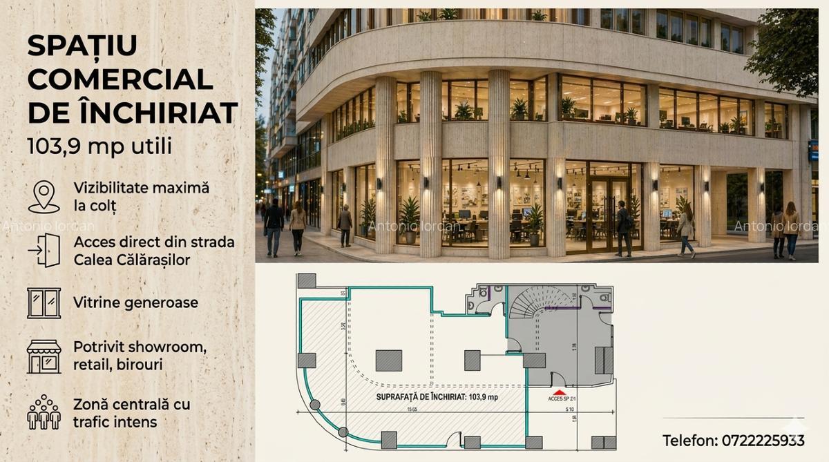 SPAȚIU COMERCIAL PREMIUM ÎN CURS DE AMENAJARE – DISPONIBIL PENTRU ÎNCHIRIERE - imagine 1