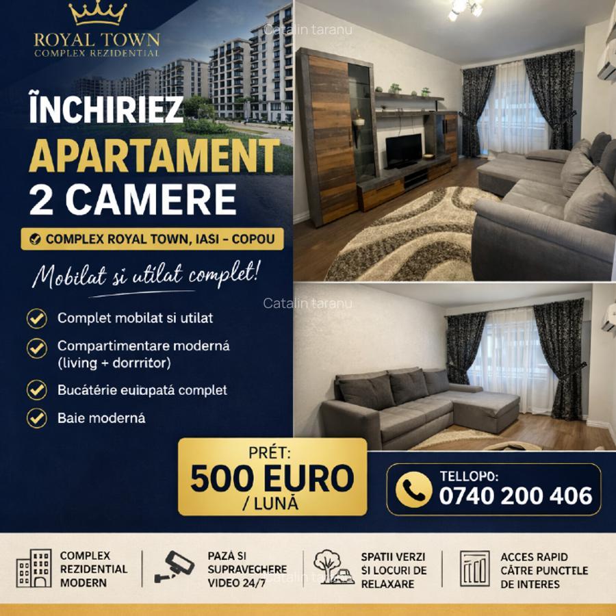Inchiriez apartament cu 2 camere