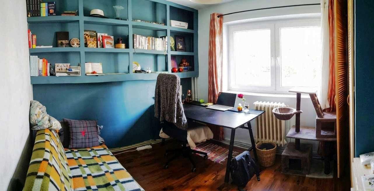 Vând apartament 2 camere decomandate, Primaverii nr 6, Manastur, orientare S, Cluj-Napoca, 44 mp plus balcon închis