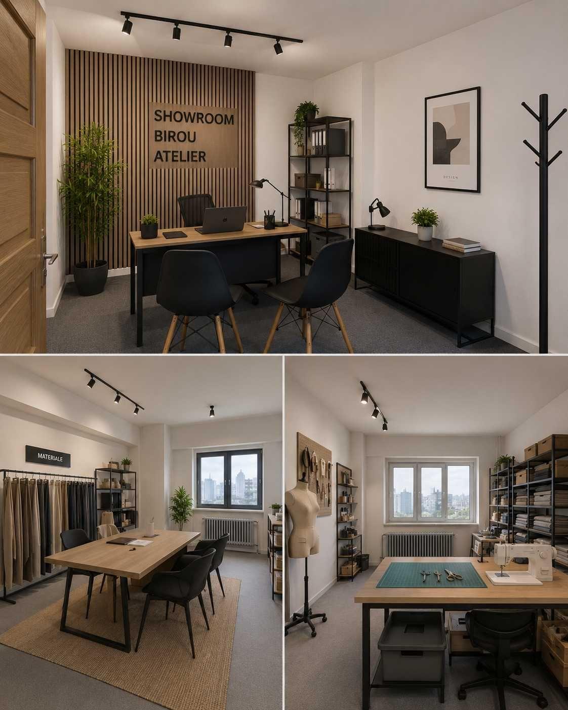 Spatiu 40mp ultracentral, 3 camere pentru birou/depozit/arhiva/studio - imagine 1