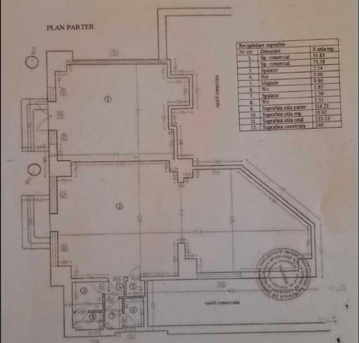 Saptiu comercial de inchiriat - Calea Bucuresti - Universitatea din Craiova
