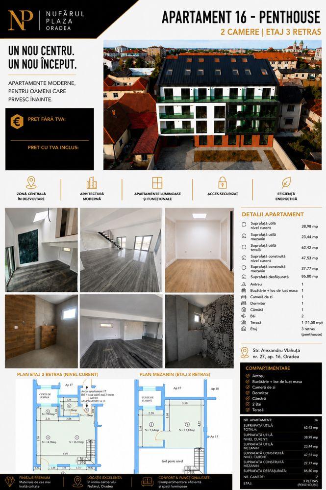 Penthouse nou, 2 camere premium - imagine 1