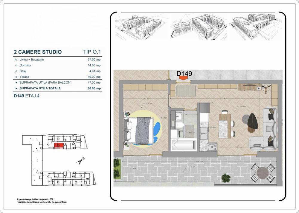 Vând apartament 2 camere + loc parcare subteran complex Icon Garden Obor