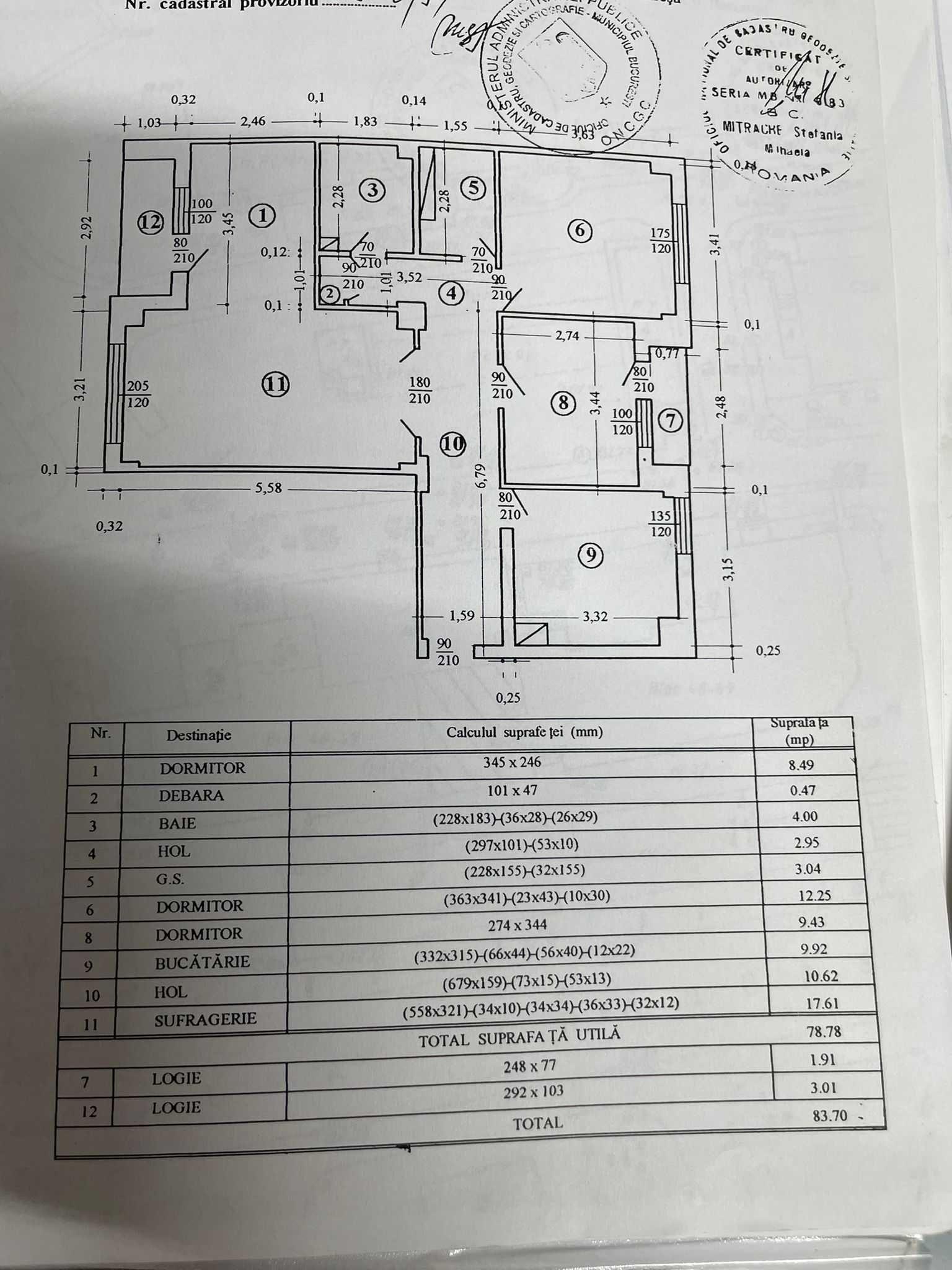 PROPRIETAR vand apartament cu 4 camere