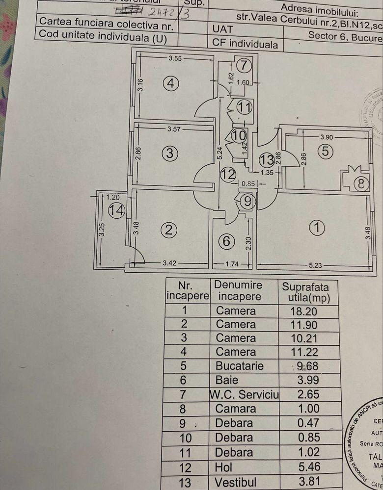 Apartament 4 Camere - Militari Gorjului - Valea Cerbului
