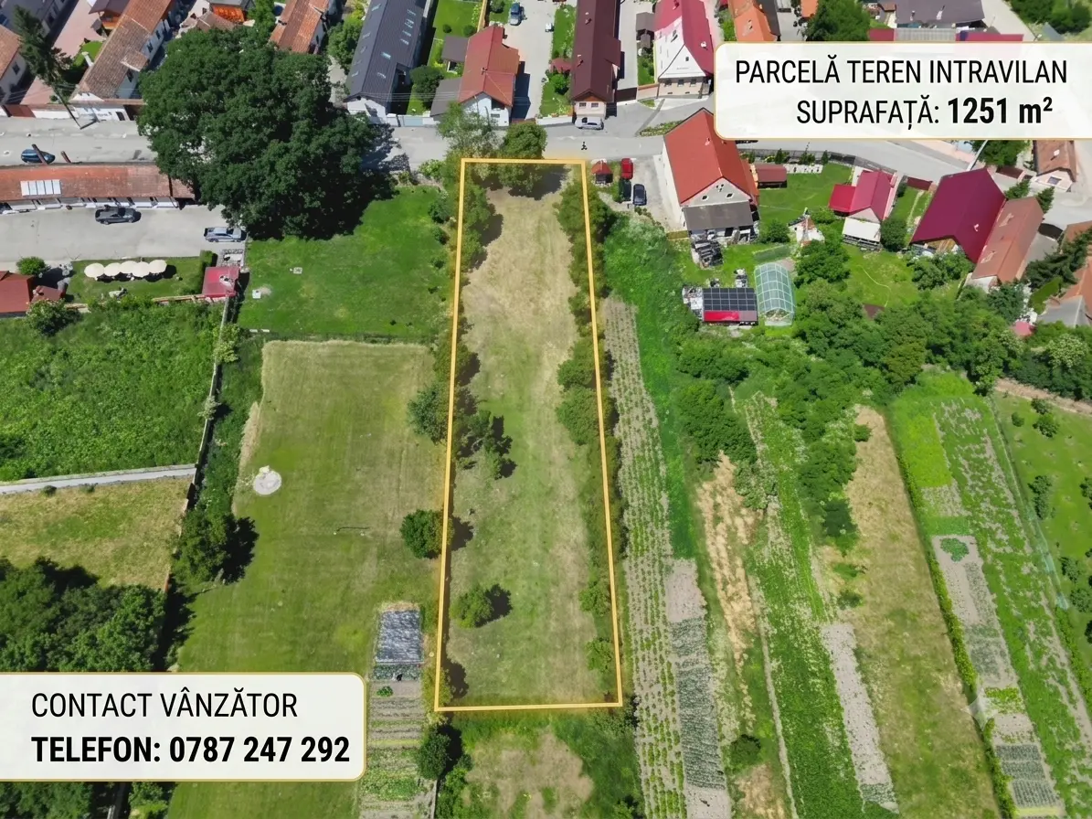 Teren Intravilan 1.251 mp în Rotbav (Brașov)